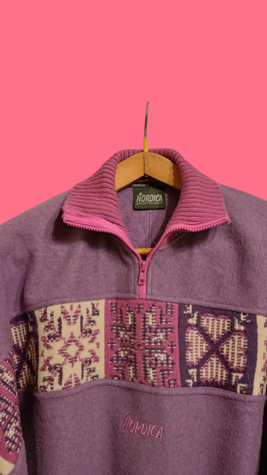 Vintage Multicolor Fantasy 90's Sweatshirt Woman Size M
