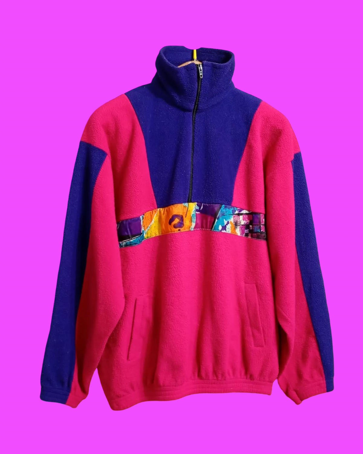 Vintage Multicolor Fantasy 90's Fleece Unisex Size L