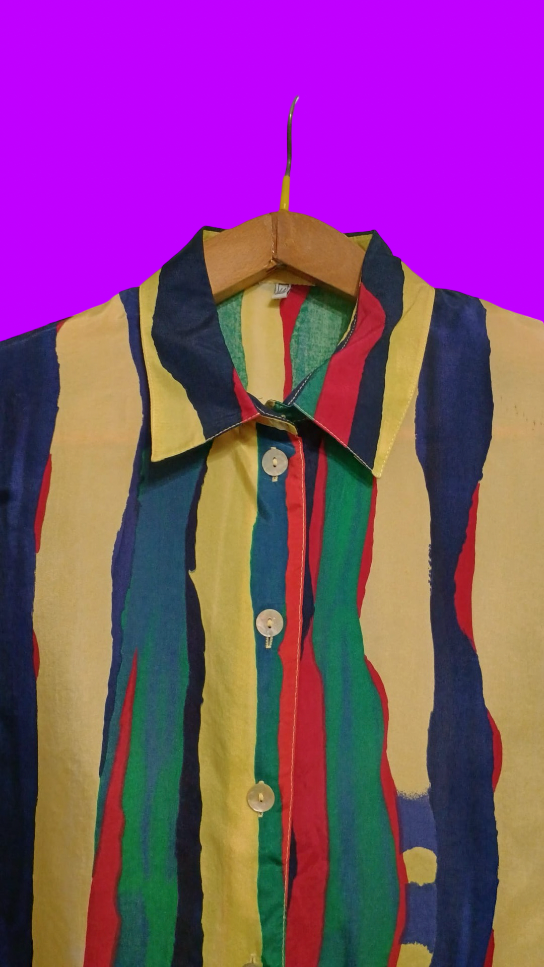 Vintage Style Multicolor Fantasy Shirt Unisex Size L