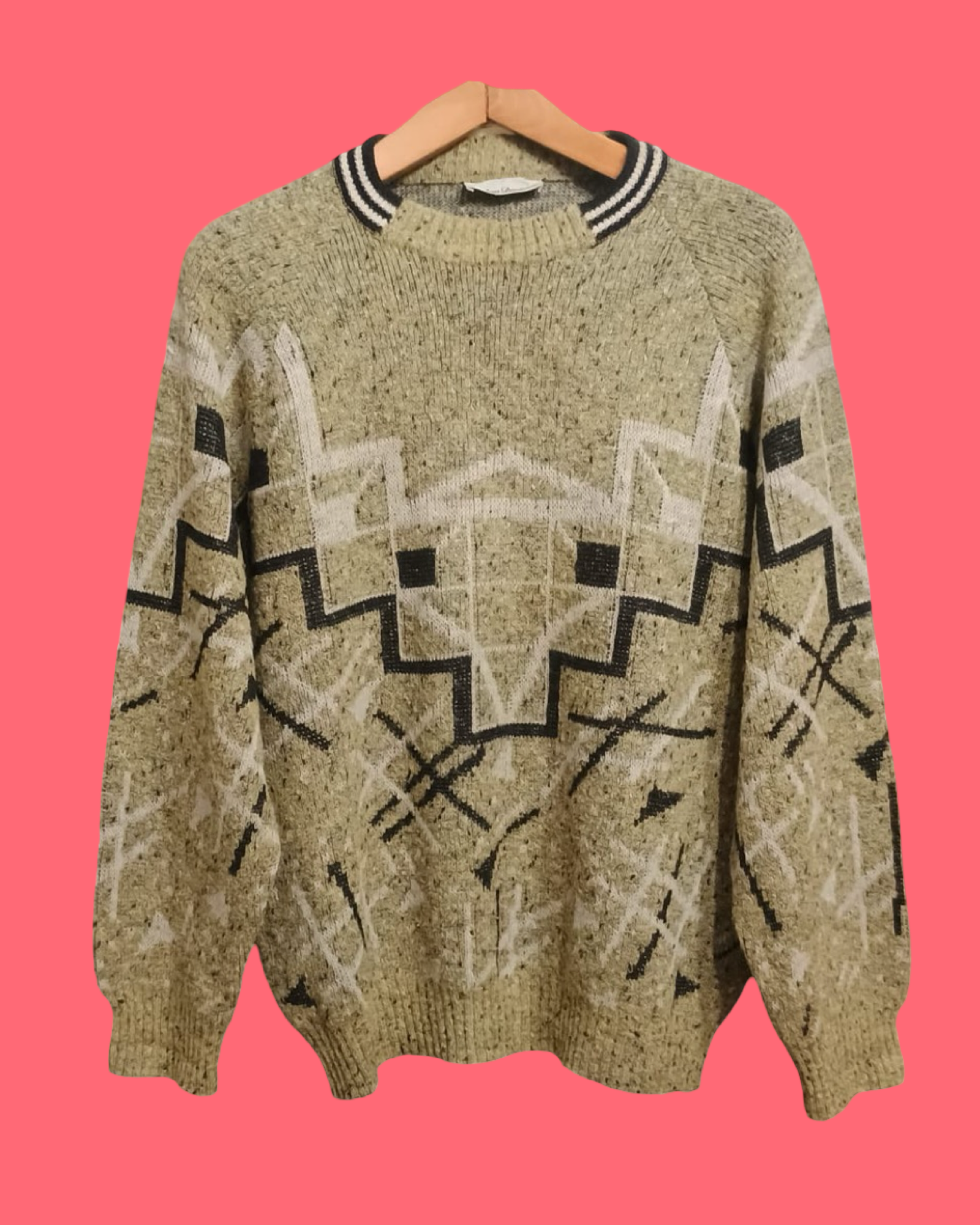 Vintage Multicolor Fantasy 90's Sweater Unisex Size M