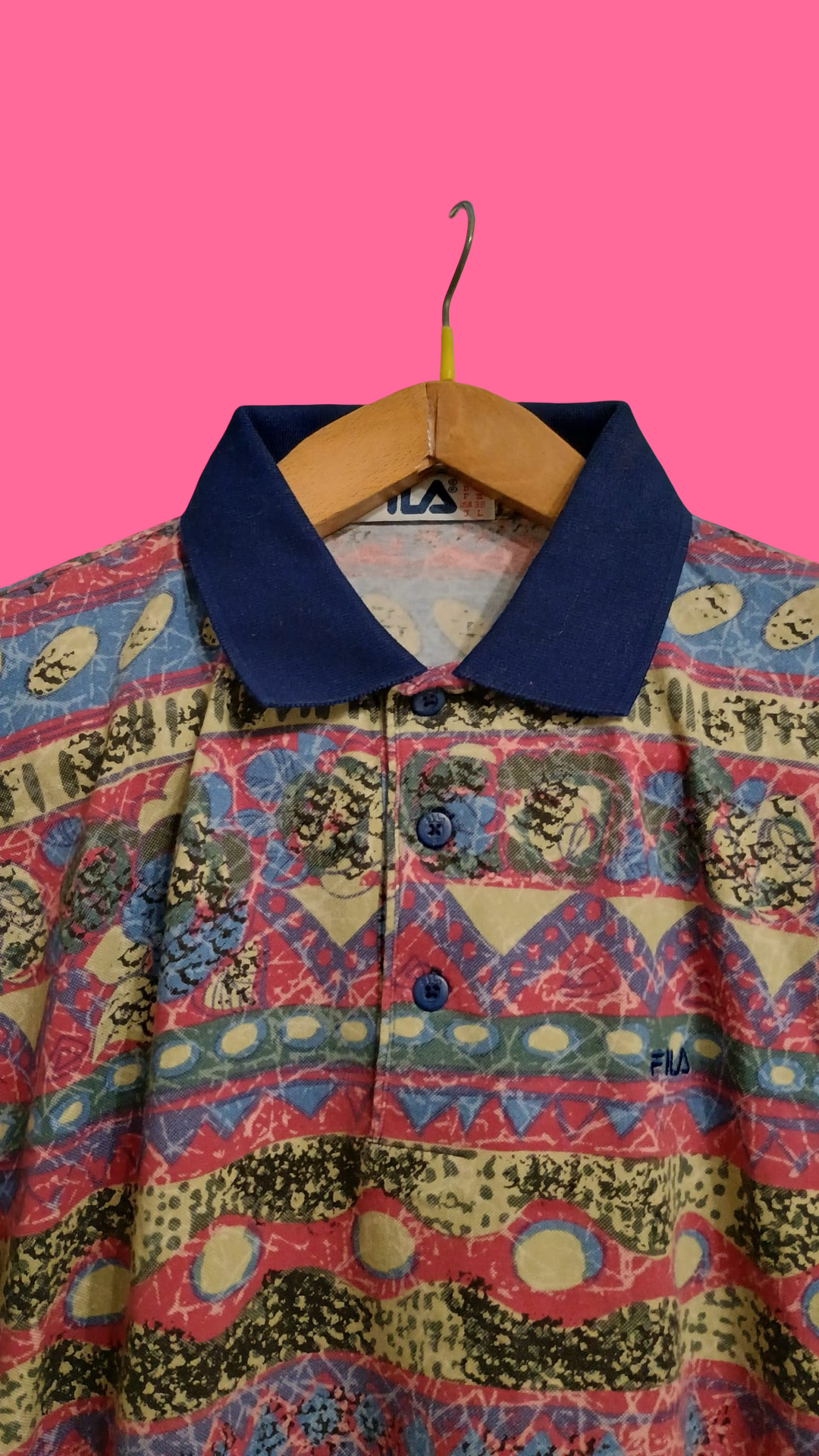 Vintage Multicolor Fantasy 90's Fila Polo Unisex Size L