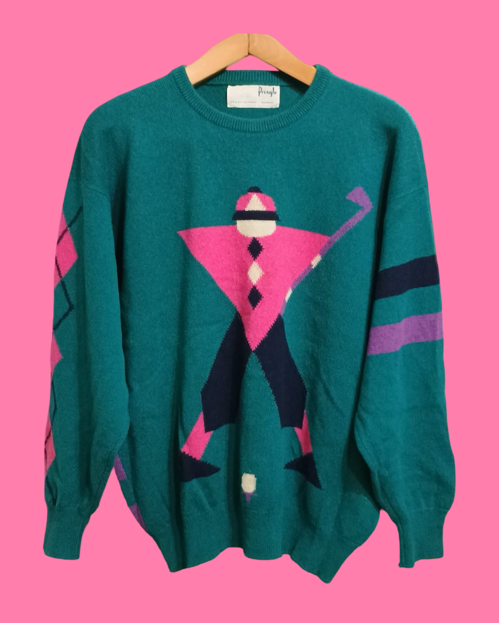 Vintage Multicolor Fantasy 90's Sweater Unisex Size L