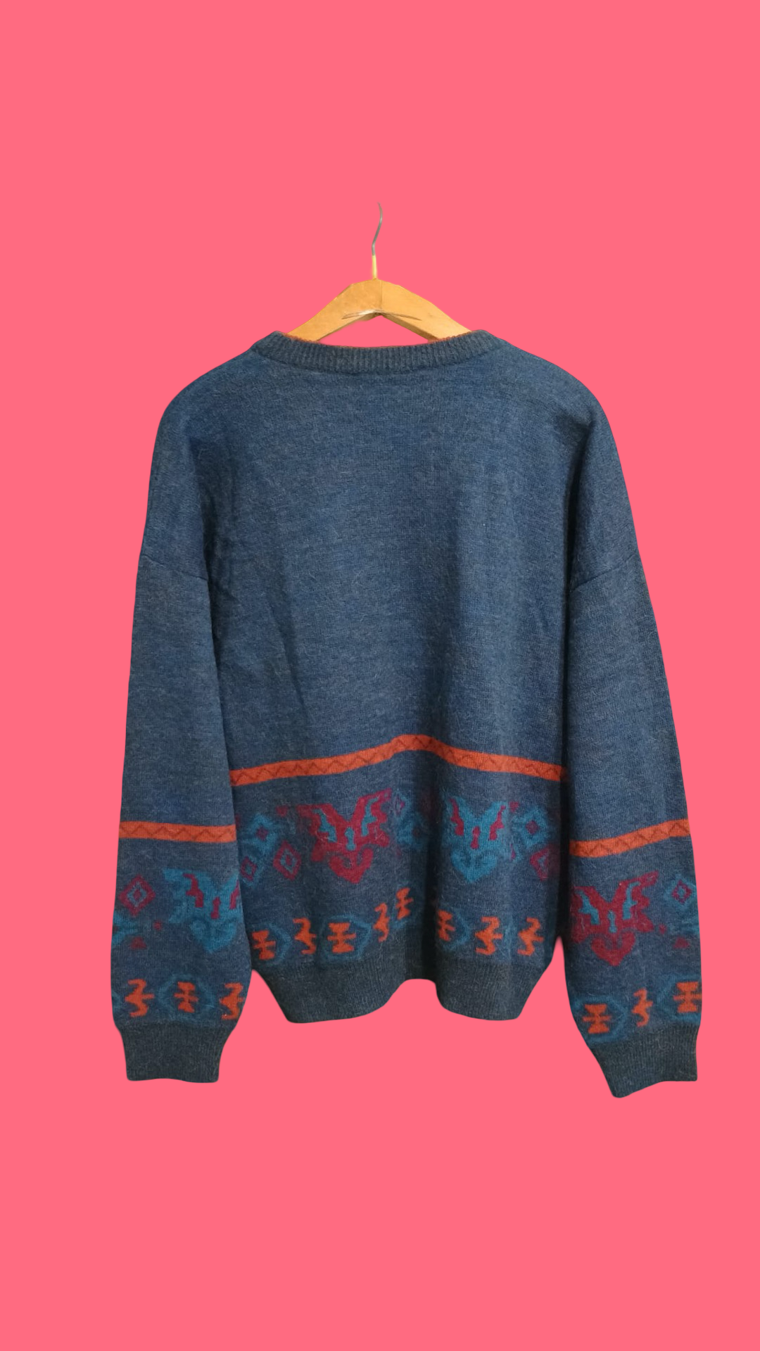Vintage Multicolor Fantasy 90's Sweater Unisex Size L