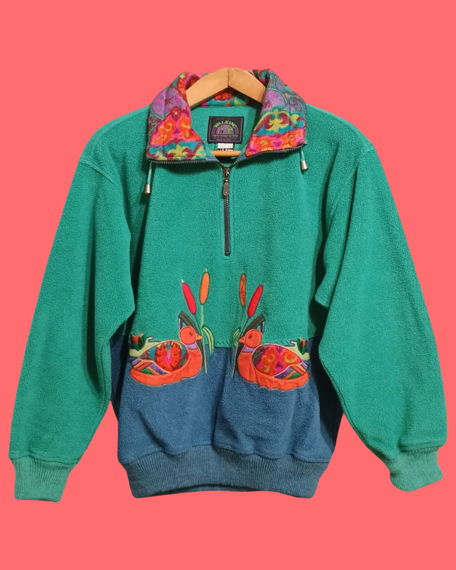 Vintage Multicolor Fantasy 90's Sweatshirt Unisex Size S