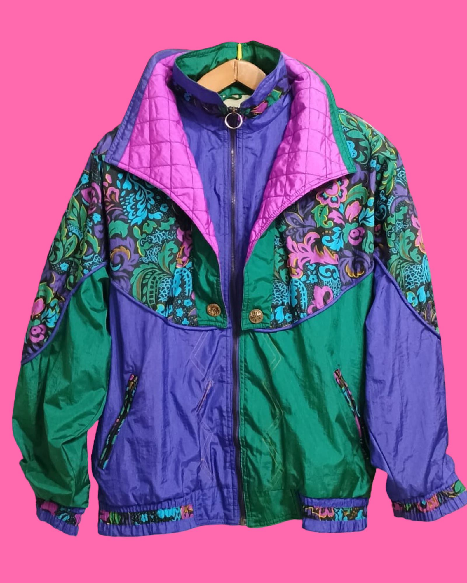 Vintage Multicolor Fantasy 90's Windbreaker Unisex Size L