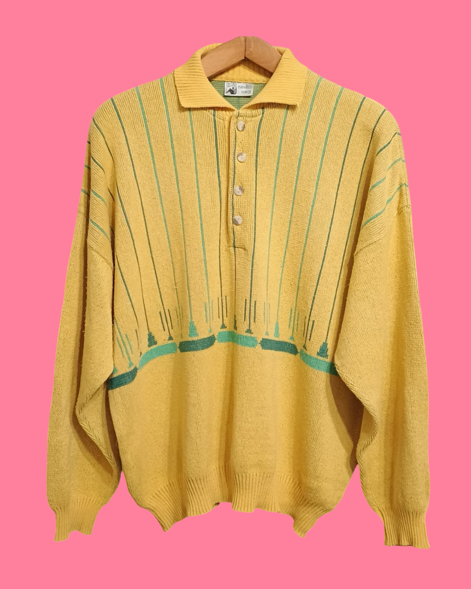 Vintage Multicolor Fantasy 90's Sweater Unisex Size XL