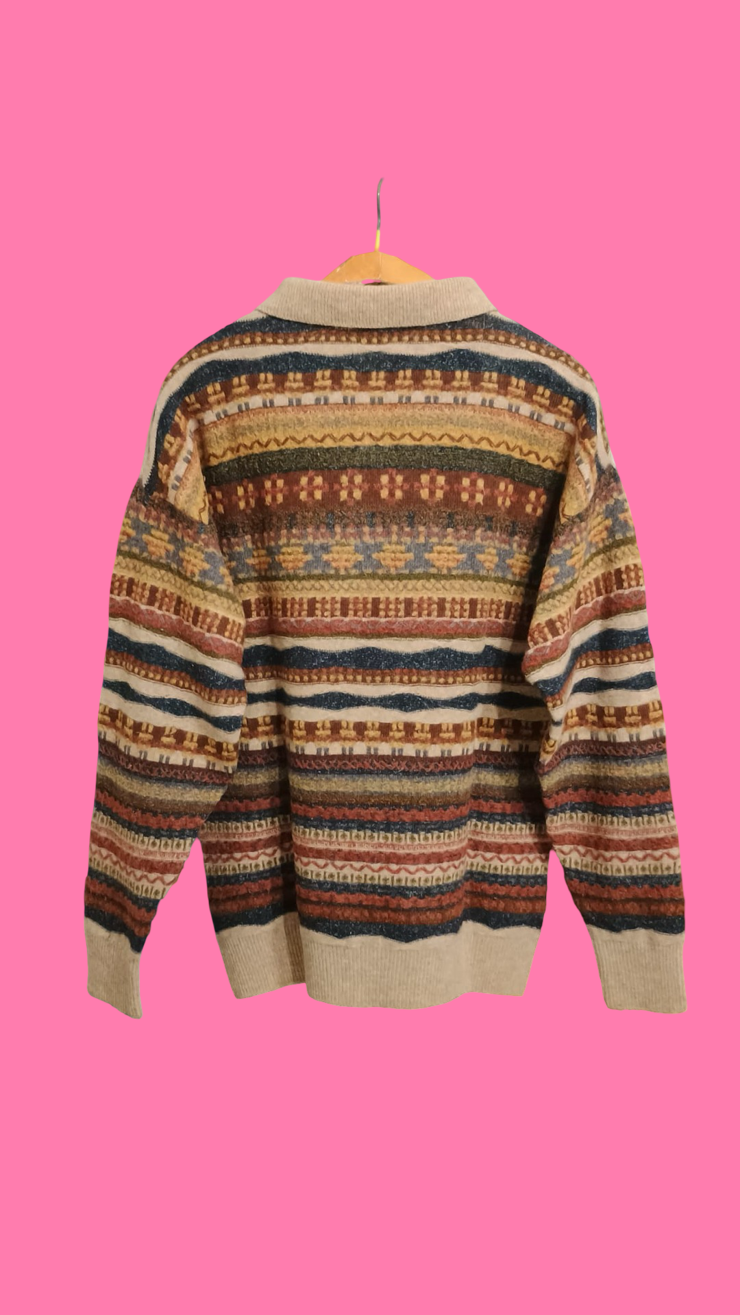 Vintage Multicolor Fantasy 90's Sweater Unisex Size L