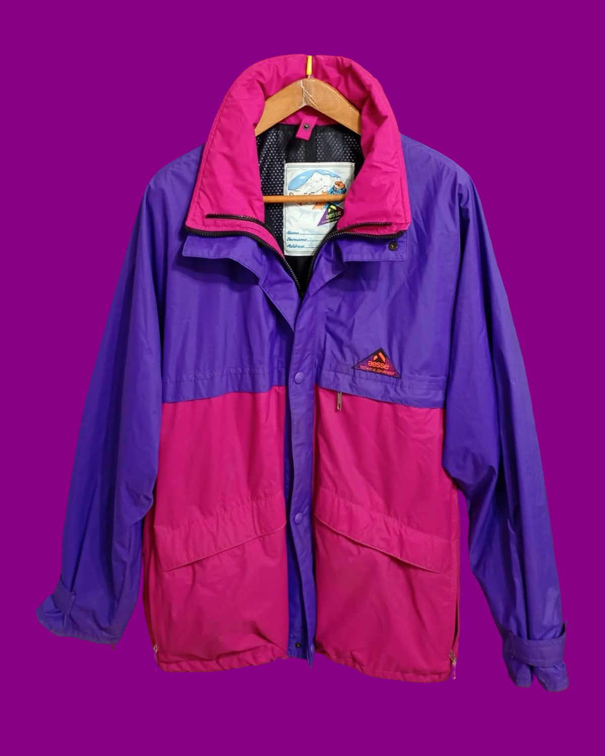 Vintage Multicolor Fantasy 90's Aesse Windbreaker Unisex Size L