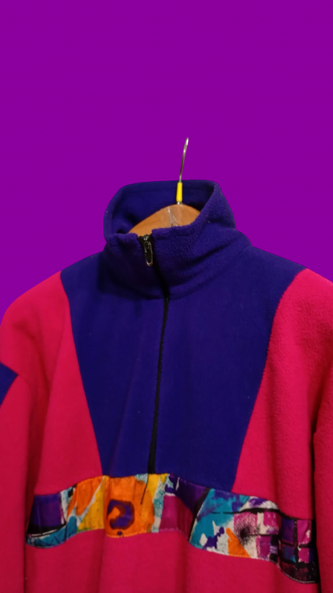 Vintage Multicolor Fantasy 90's Fleece Unisex Size L