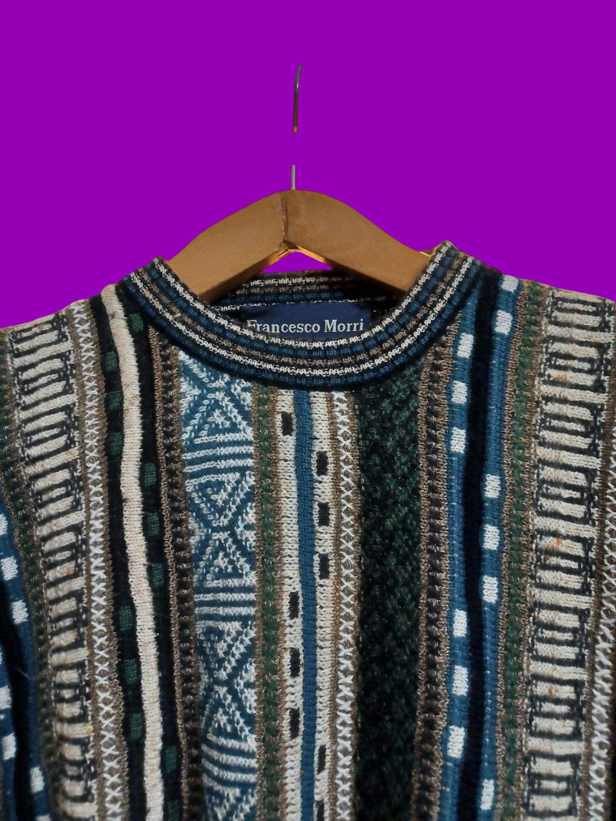Vintage Multicolor Fantasy 90's Sweater Unisex Size M