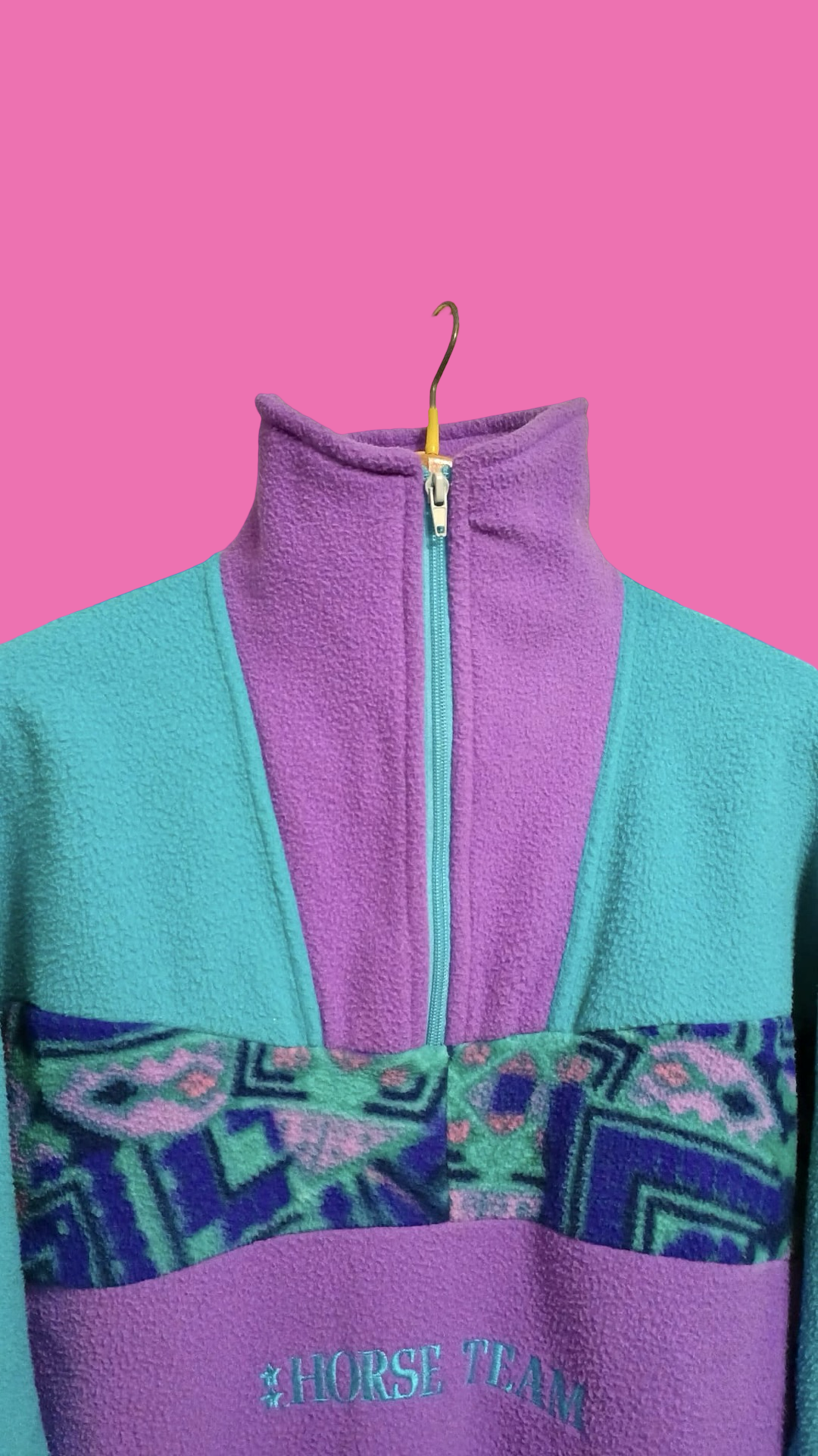 Vintage Multicolor Fantasy 90's Fleece Unisex Size M