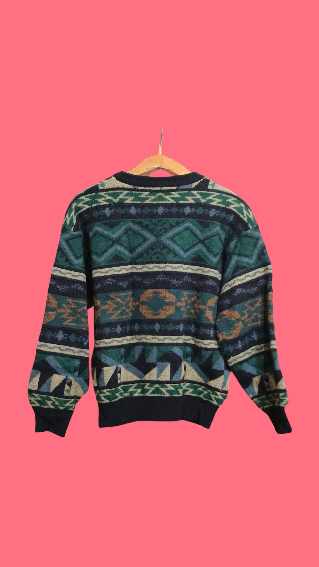 Vintage Multicolor Fantasy 90's Sweater Unisex Size S