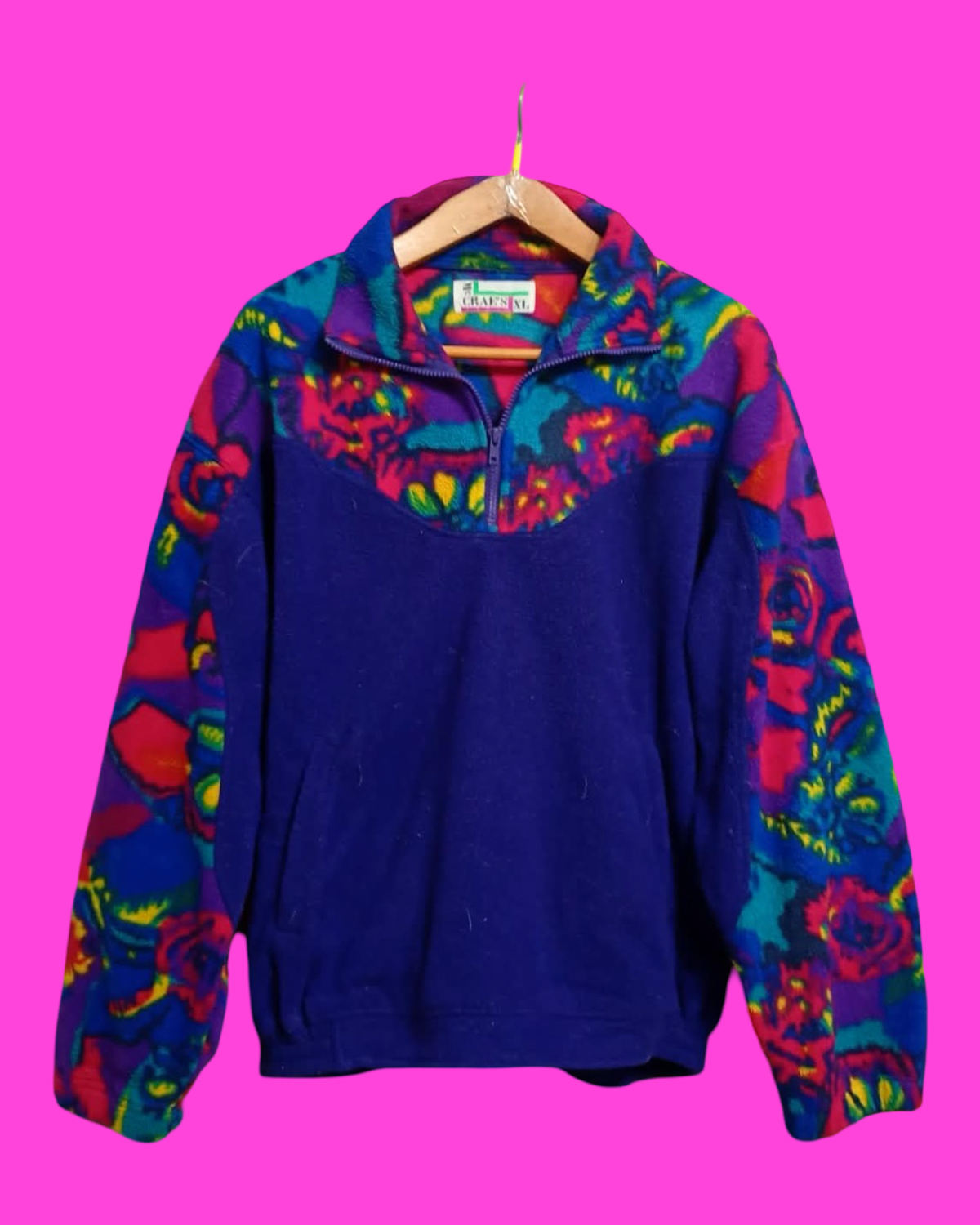 Vintage Multicolor Fantasy 90's Fleece Unisex Size M