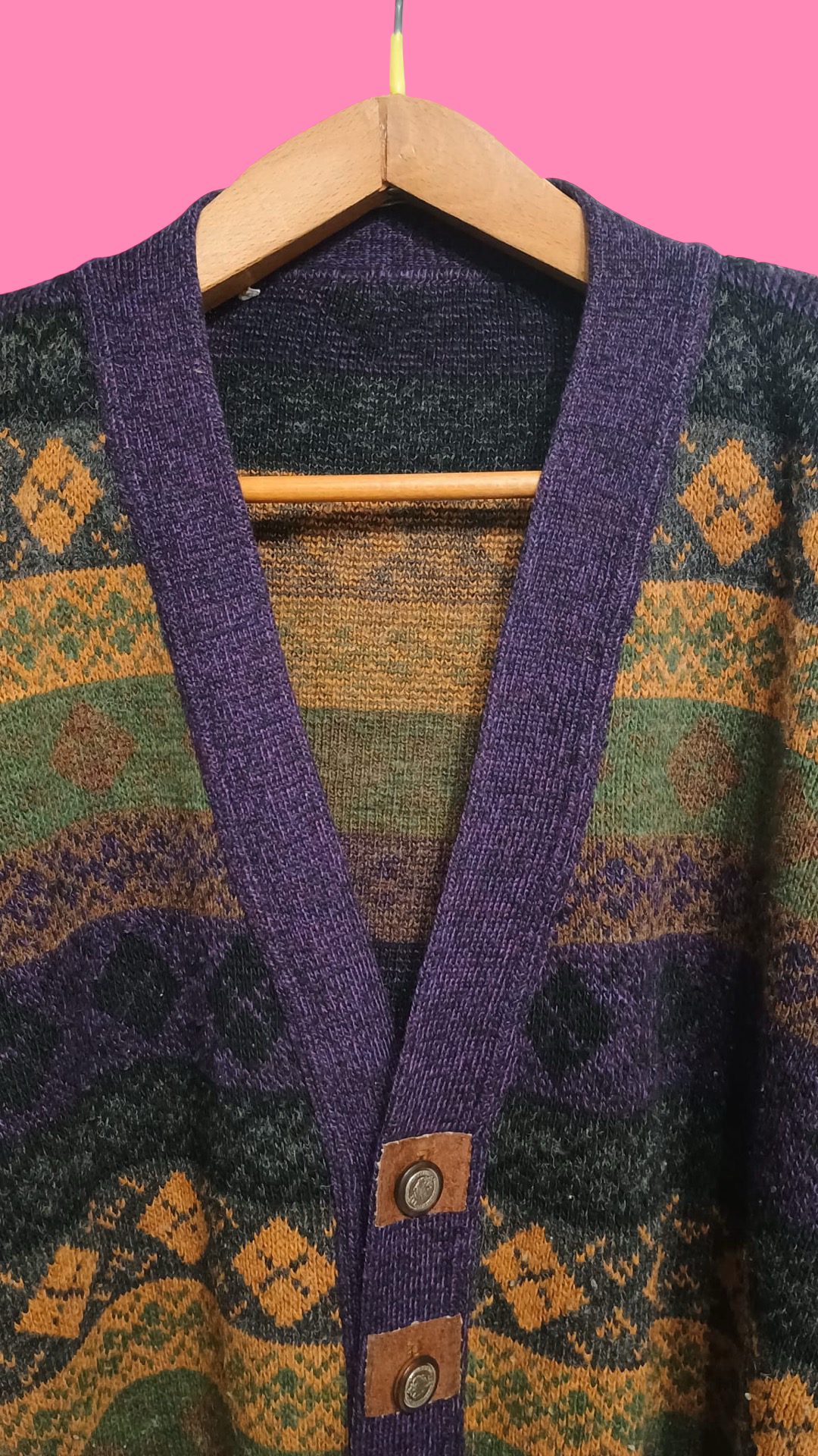 Vintage Multicolor Fantasy 90's Sweater Unisex Size L