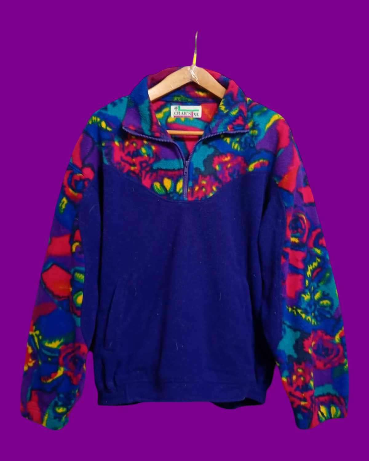 Vintage Multicolor Fantasy 90's Fleece Unisex Size M