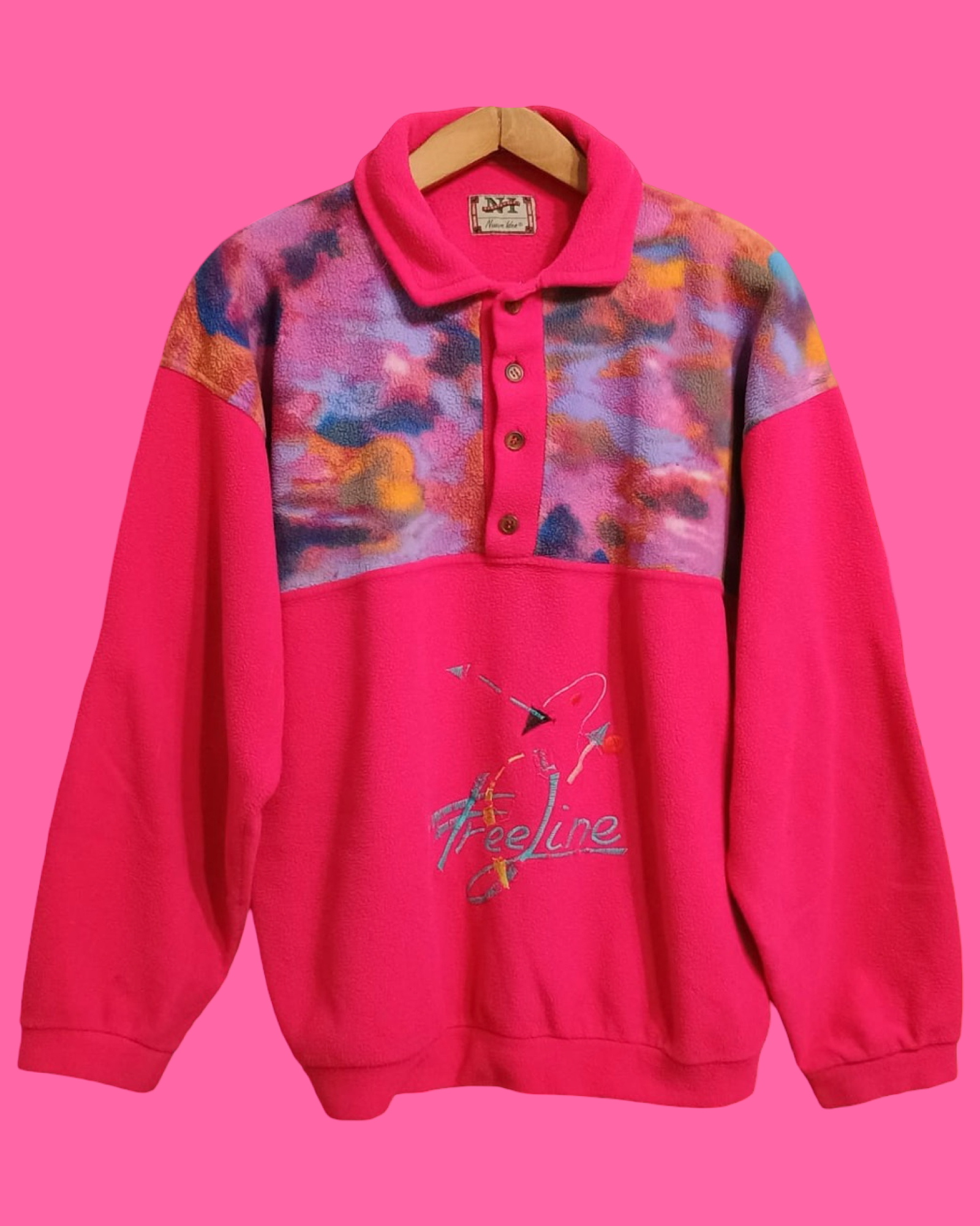 Vintage Multicolor Fantasy 90's Fila Fleece Unisex Size L