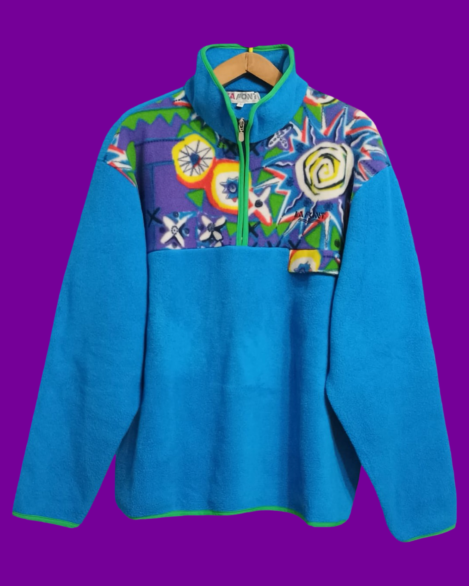 Vintage Multicolor Fantasy 90's Fleece Unisex Size L