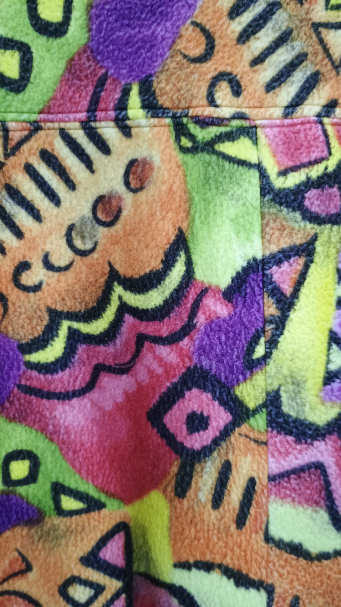 Vintage Multicolor Fantasy 90's Fleece Unisex Size M