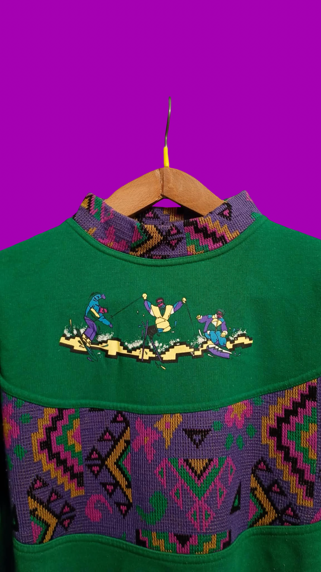 Vintage Multicolor Fantasy 90's Sweatshirt Unisex Size M