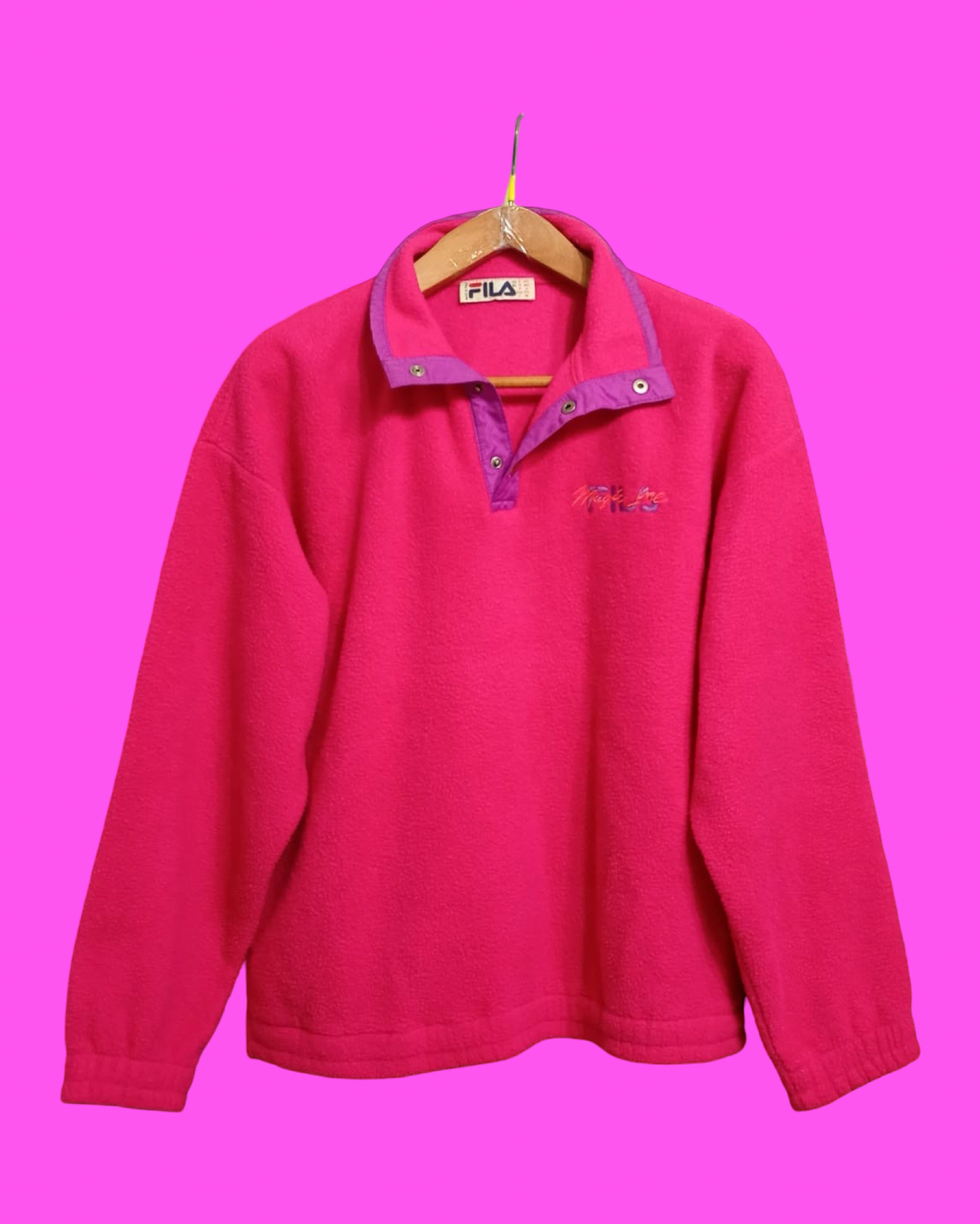 Vintage Multicolor Fantasy 90's Rare Fila Fleece Unisex Size M
