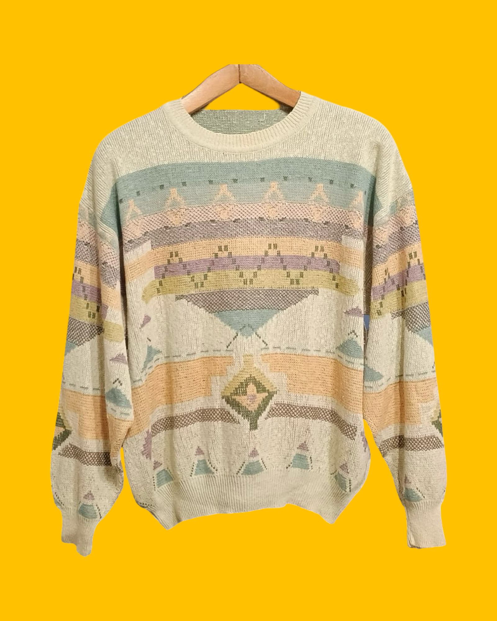 Vintage Multicolor Fantasy 90's Sweater Unisex Size M