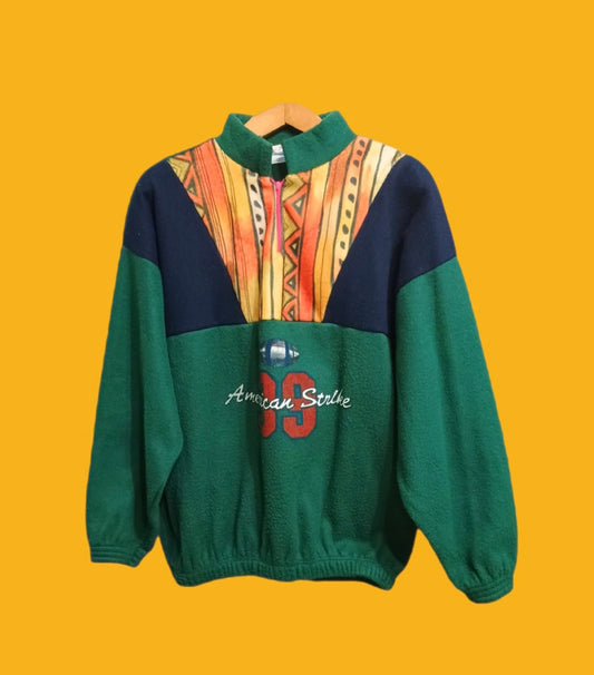 Pile Vintage Multicolor A Fantasia Anni 90 Unisex Size M