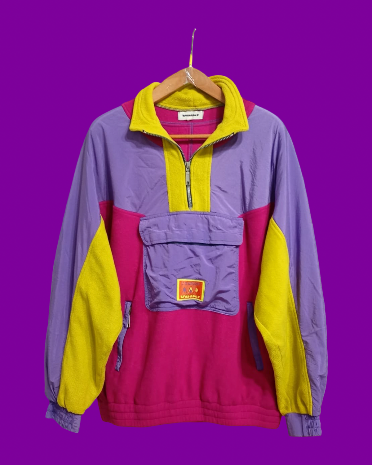 Vintage Multicolor Fantasy 90's Rare Fleece Unisex Size XL