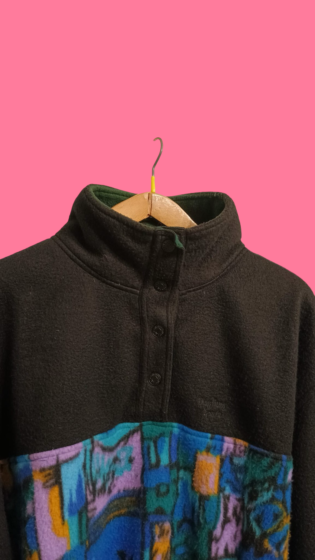 Vintage Multicolor Fantasy 90's Fleece Unisex Size L