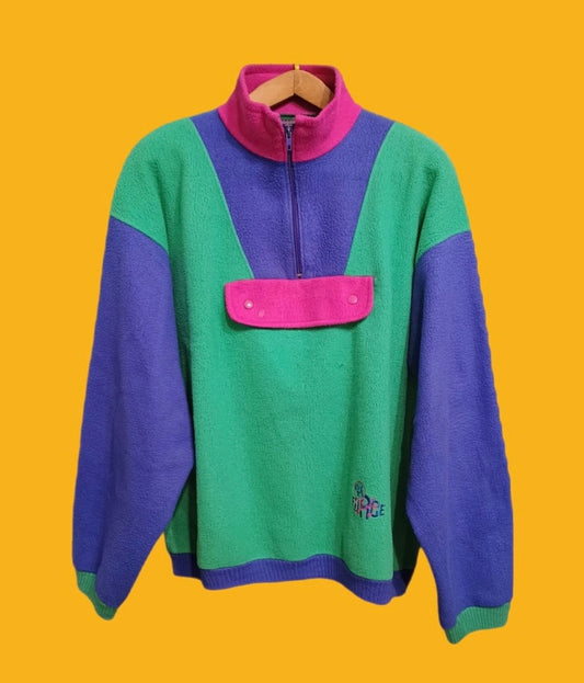 Pile Vintage Multicolor A Fantasia Anni 90 Unisex Size XL