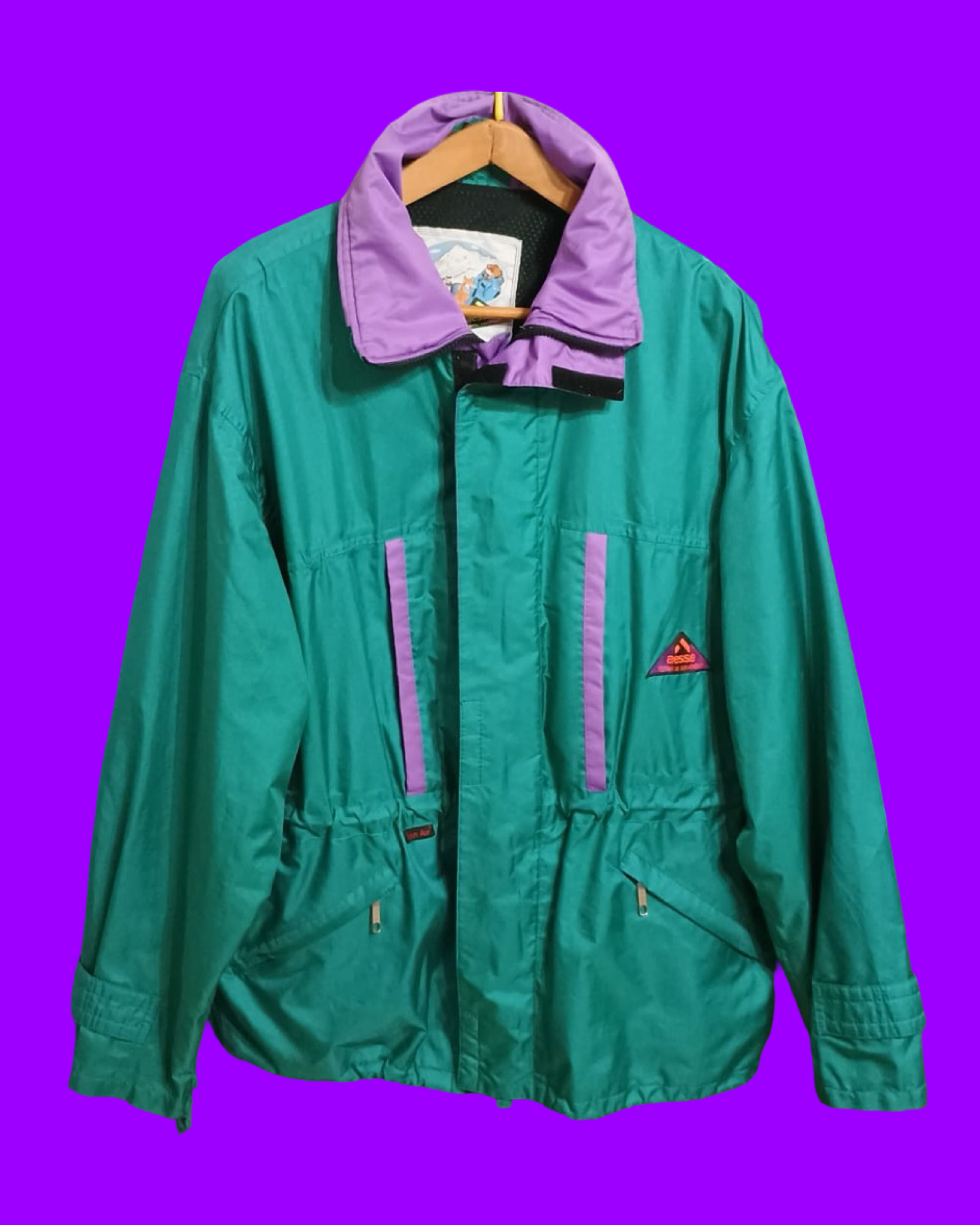 Vintage Multicolor Fantasy 90's Aesse Snow Jacket Unisex Size L