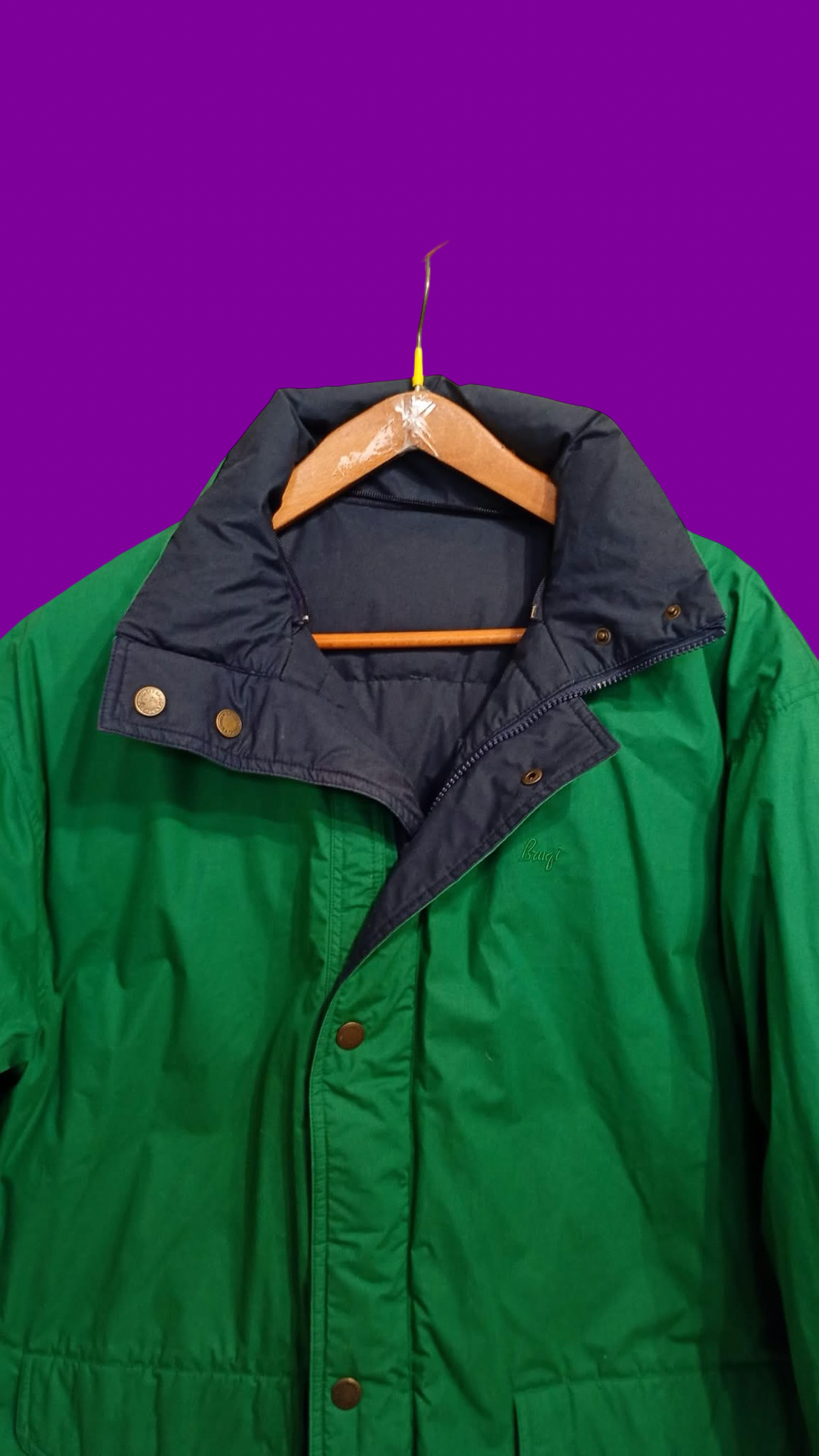 Vintage Multicolor Fantasy 90's Double Face Snow Jacket Unisex Size L