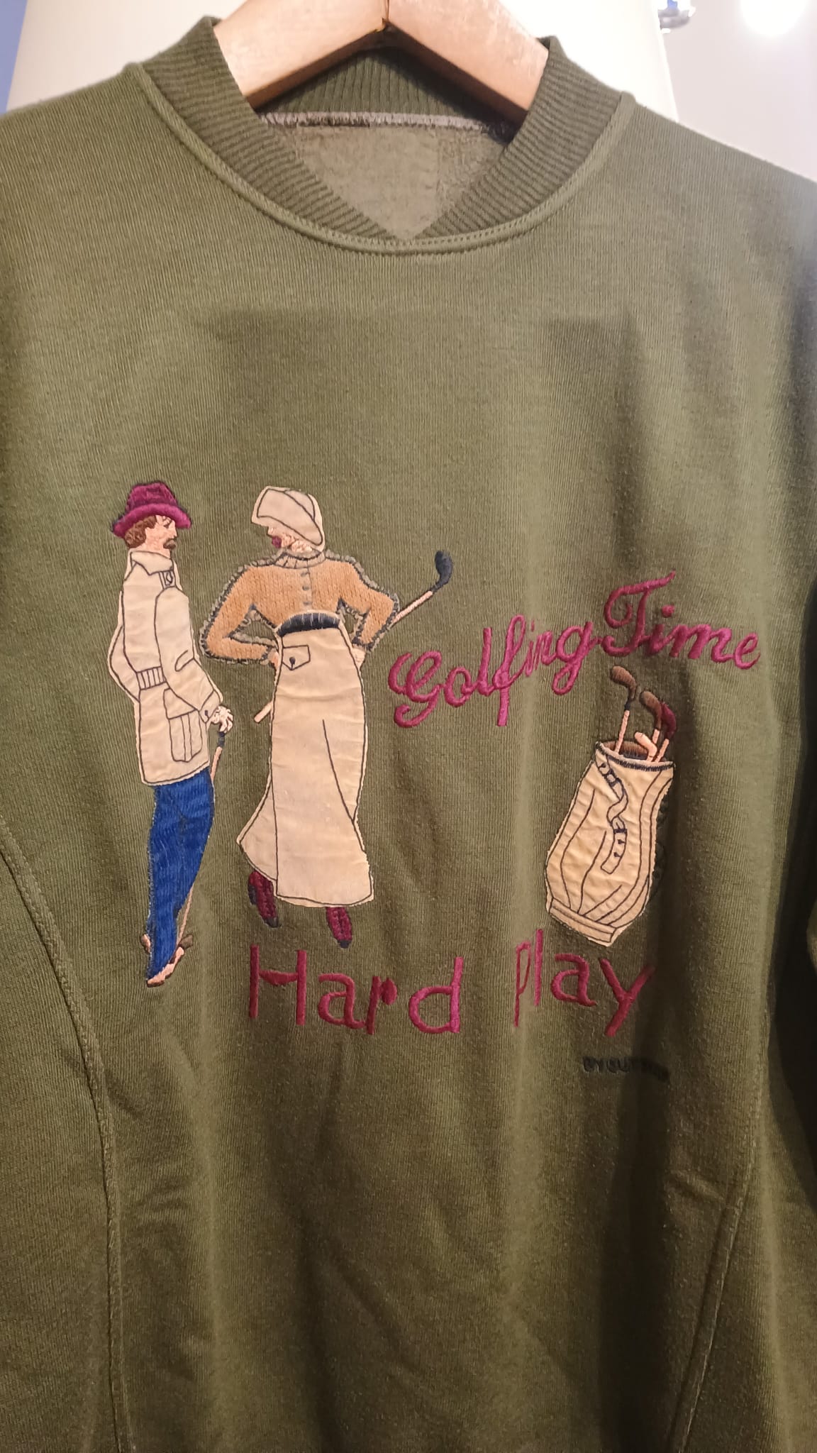 Vintage Multicolor Fantasy 90's Sweatshirt Woman Size M