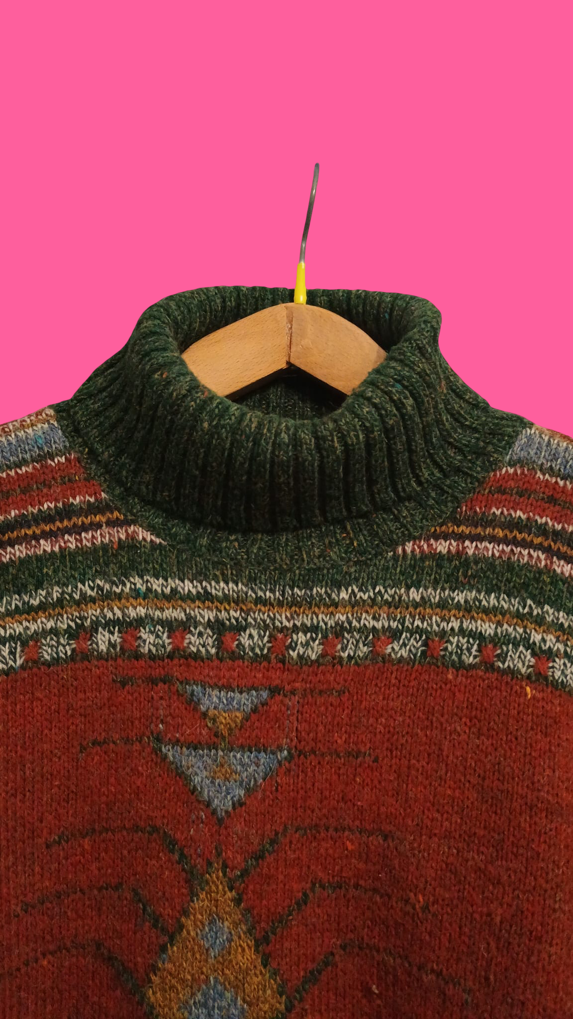 Vintage Multicolor Fantasy 90's Sweater Unisex Size L