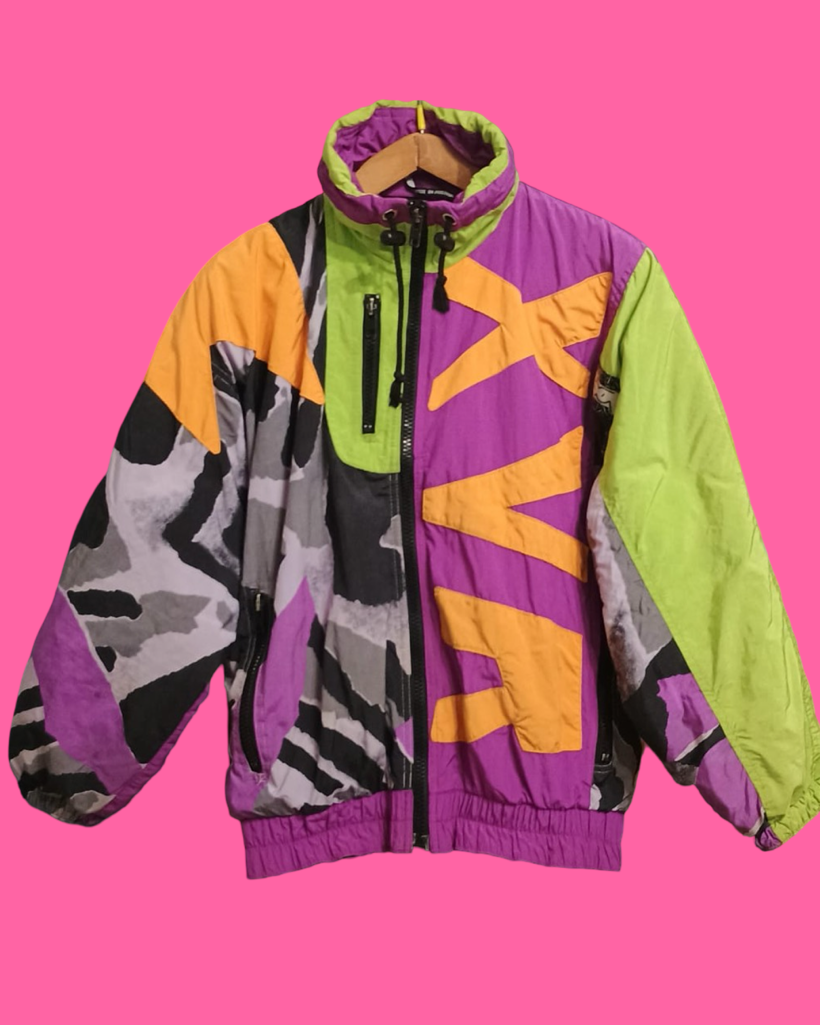 Vintage Multicolor Fantasy 90's Snow Jacket Unisex Size M