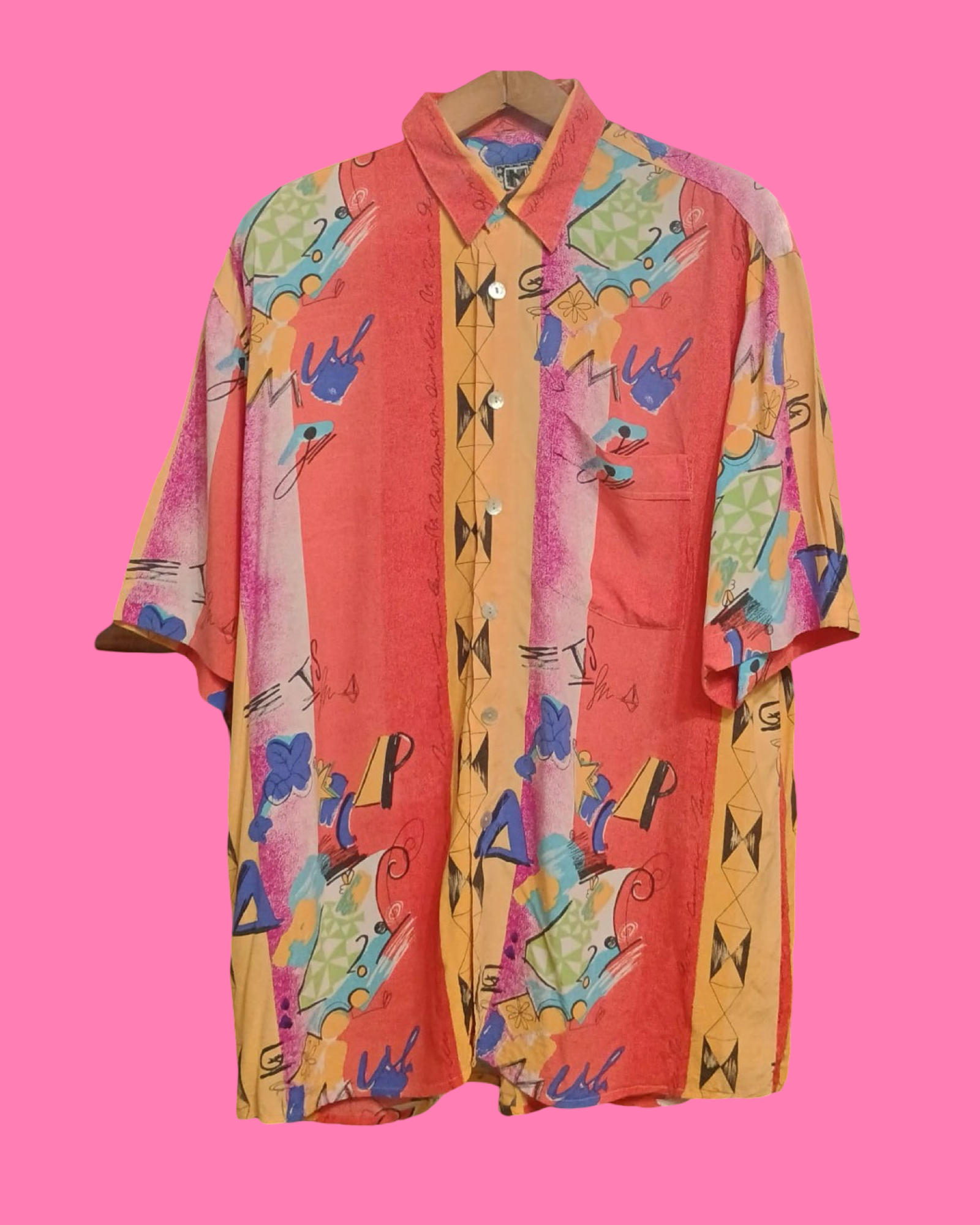 Vintage Multicolor Fantasy 90's Shirt Unisex Size L