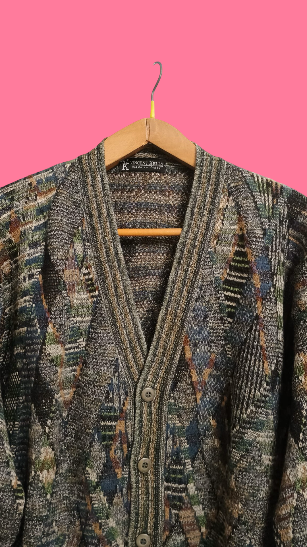 Vintage Multicolor Fantasy 90's Sweater Unisex Size L