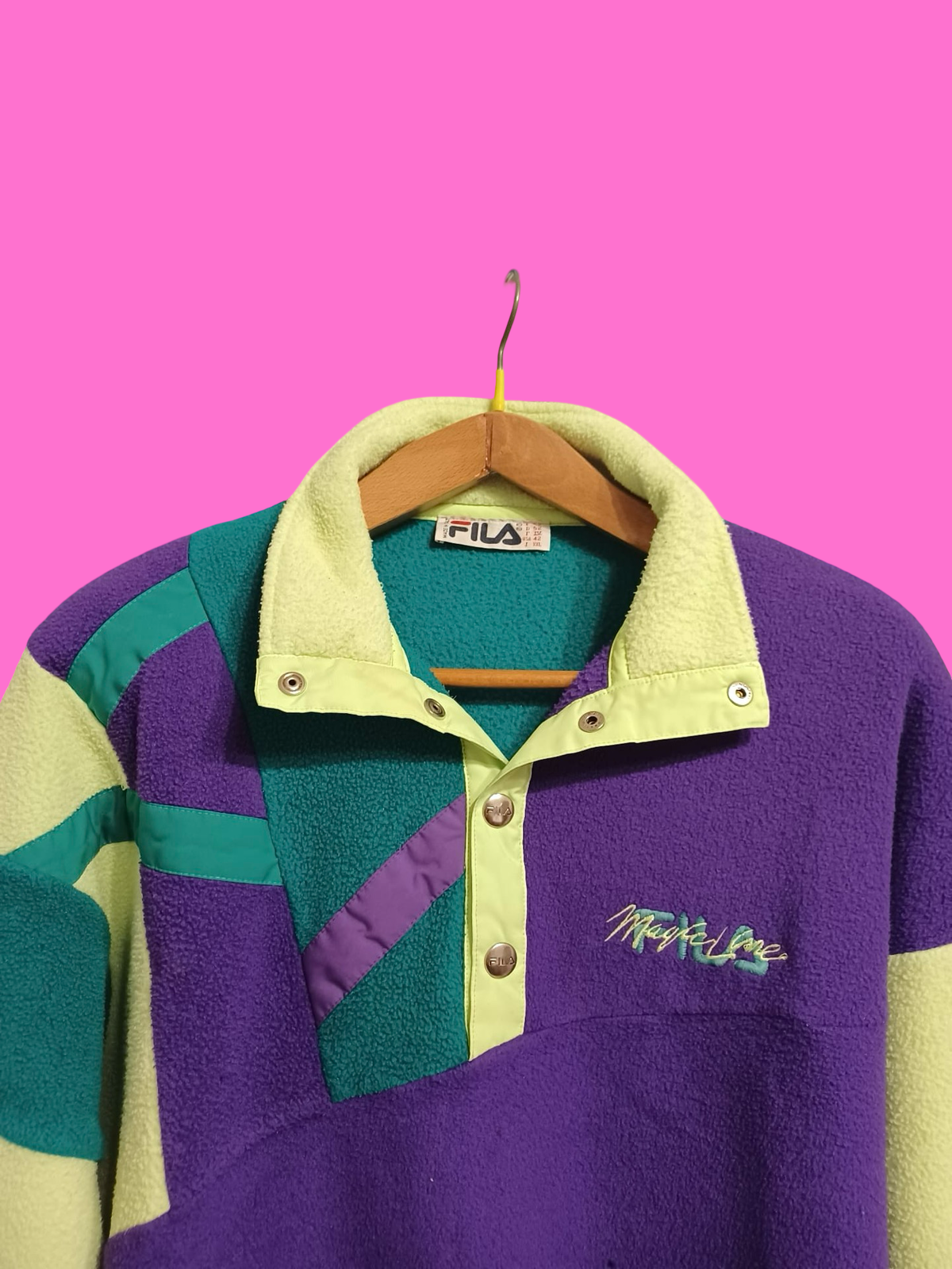 Vintage Multicolor Fantasy 90's Fila Fleece Unisex Size XL
