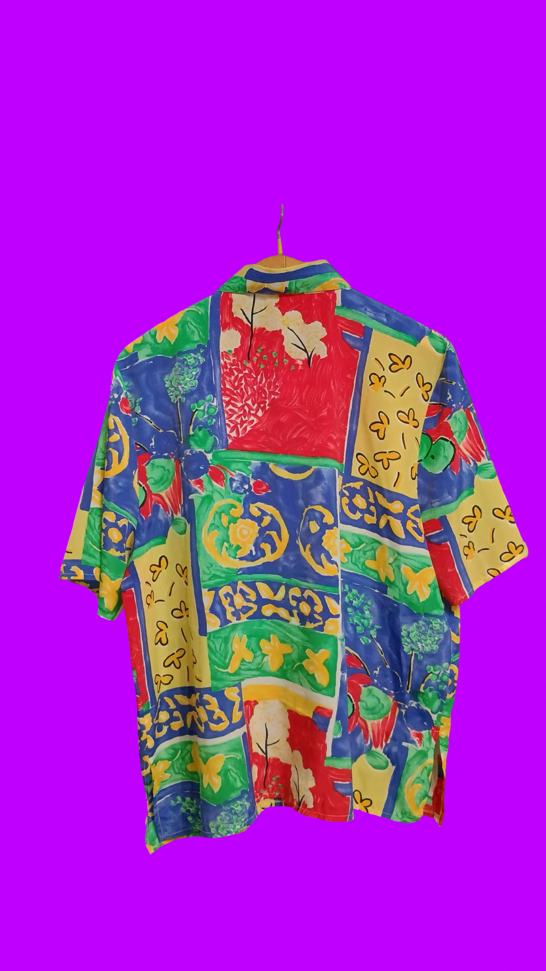 Vintage Multicolor Fantasy 90's Shirt Woman Size L