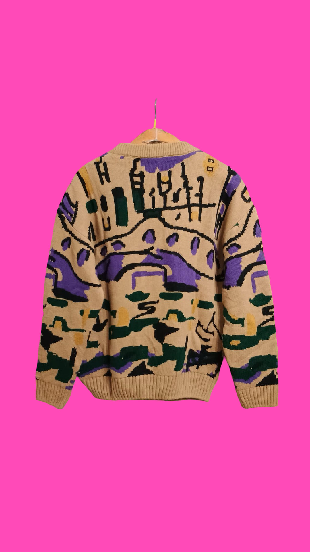 Vintage Multicolor Fantasy 90's Sweater Unisex Size M