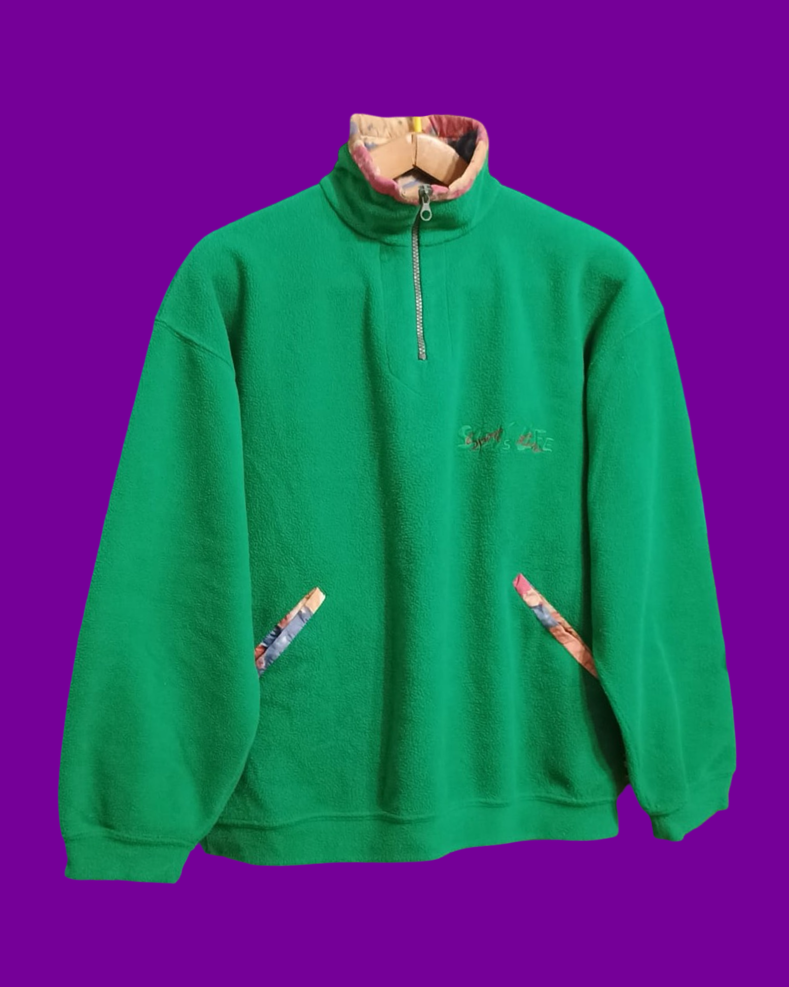 Vintage Multicolor Fantasy 90's Fleece Unisex Size M