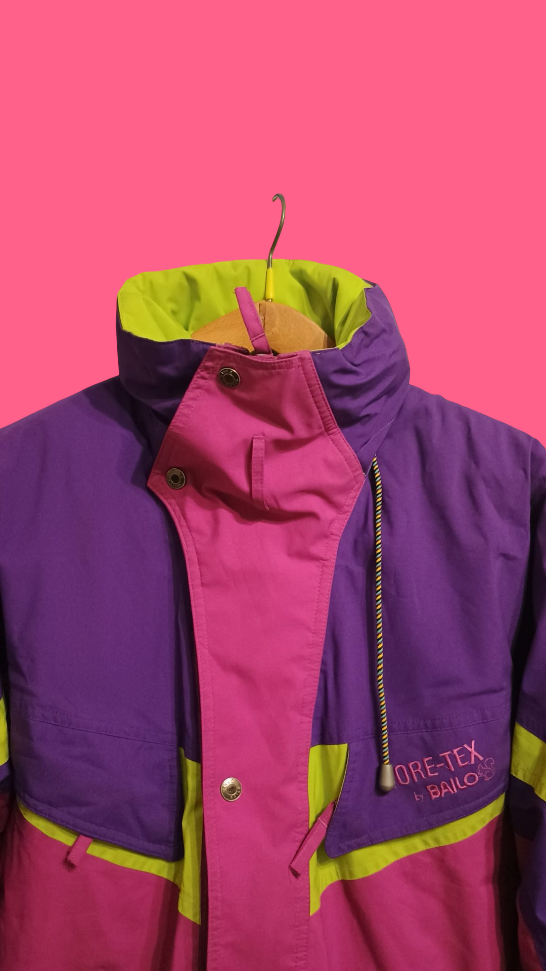 Vintage Multicolor Fantasy 90's Snow Jacket Unisex Size L