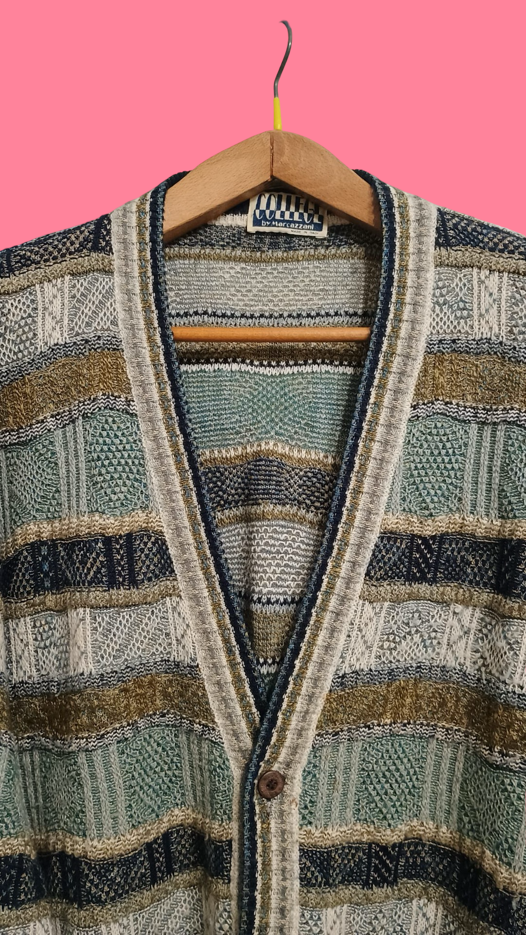 Vintage Multicolor Fantasy 90's Cardigan Unisex Size L