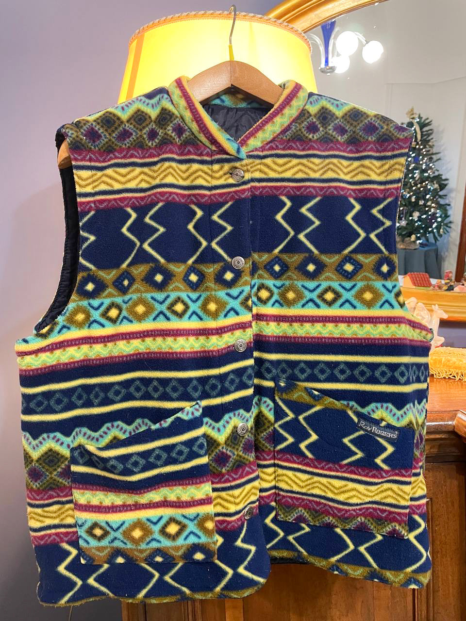 Vintage Multicolor Fantasy Rare 90's Gilet Unisex