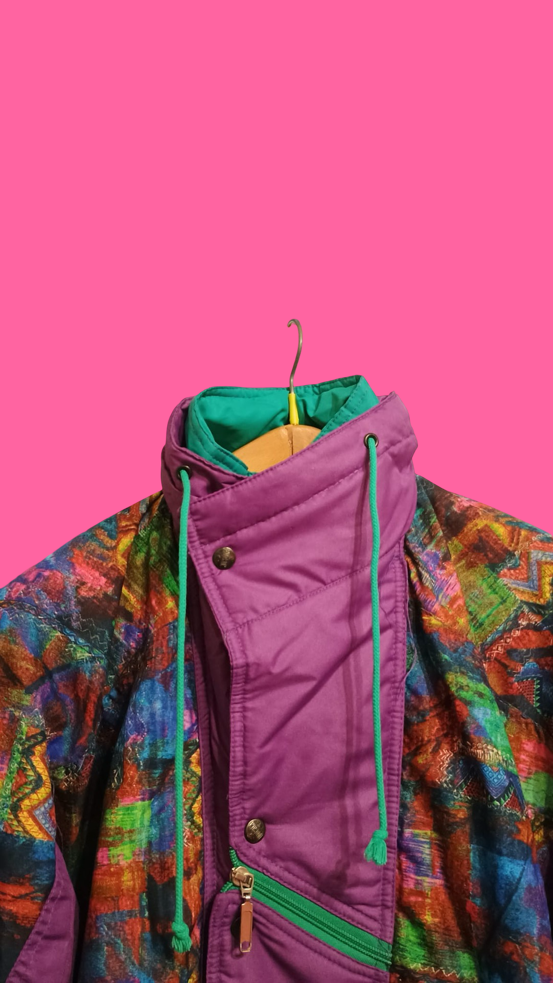 Vintage Multicolor Fantasy 90's Snow Jacket Unisex Size M