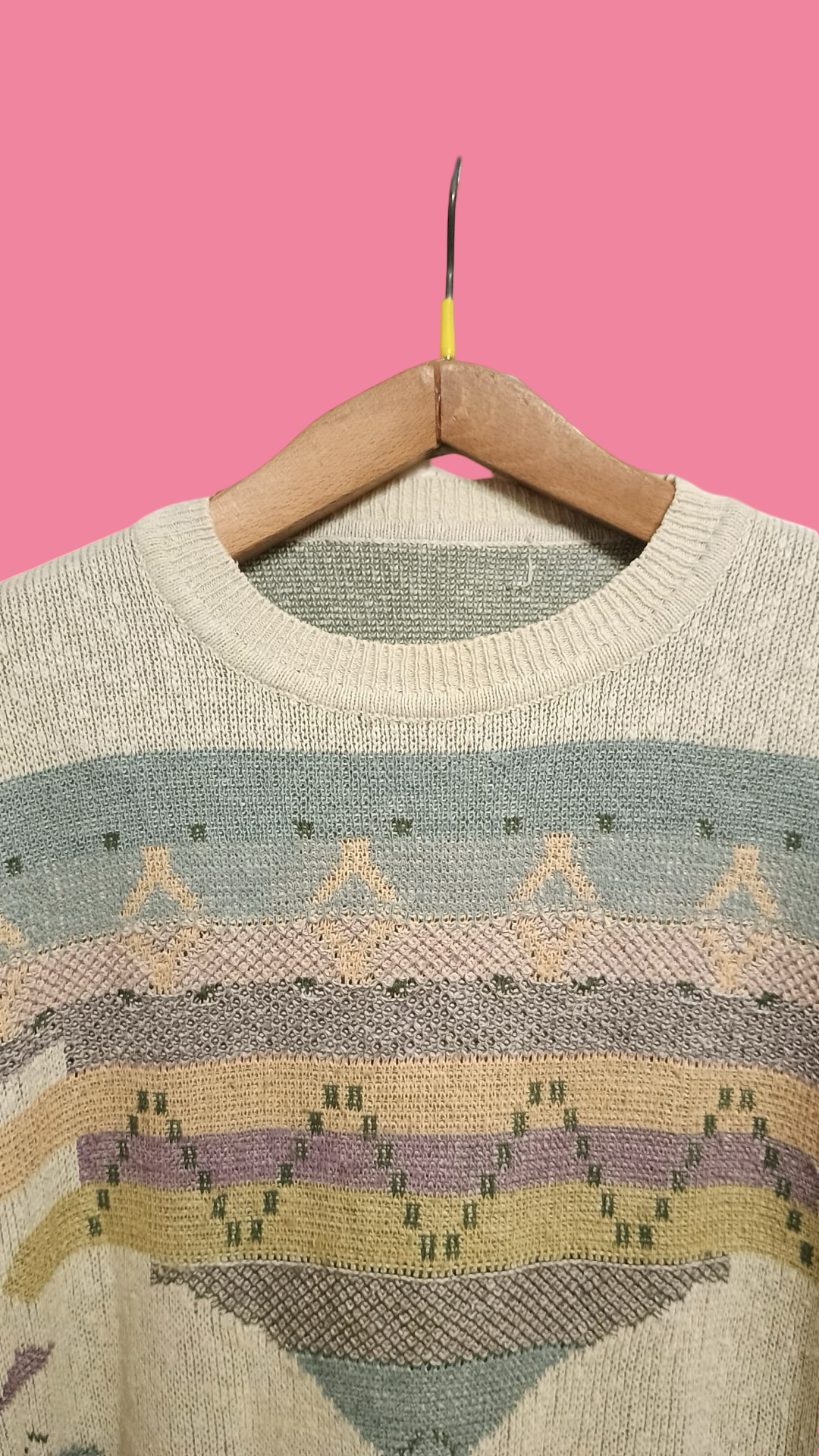 Vintage Multicolor Fantasy 90's Sweater Unisex Size M