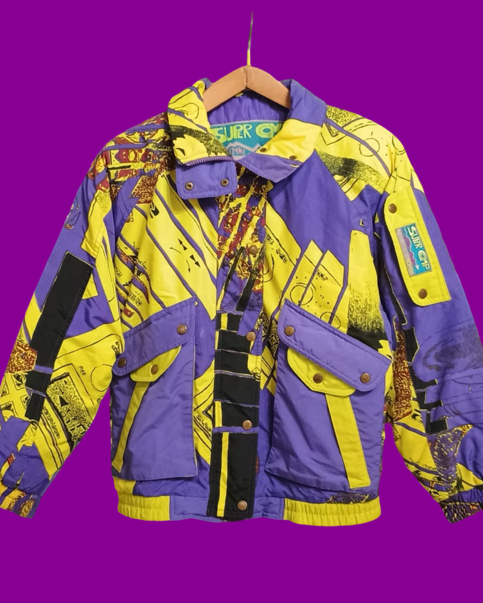 Vintage Multicolor Fantasy 90's Snow Jacket Unisex Size M