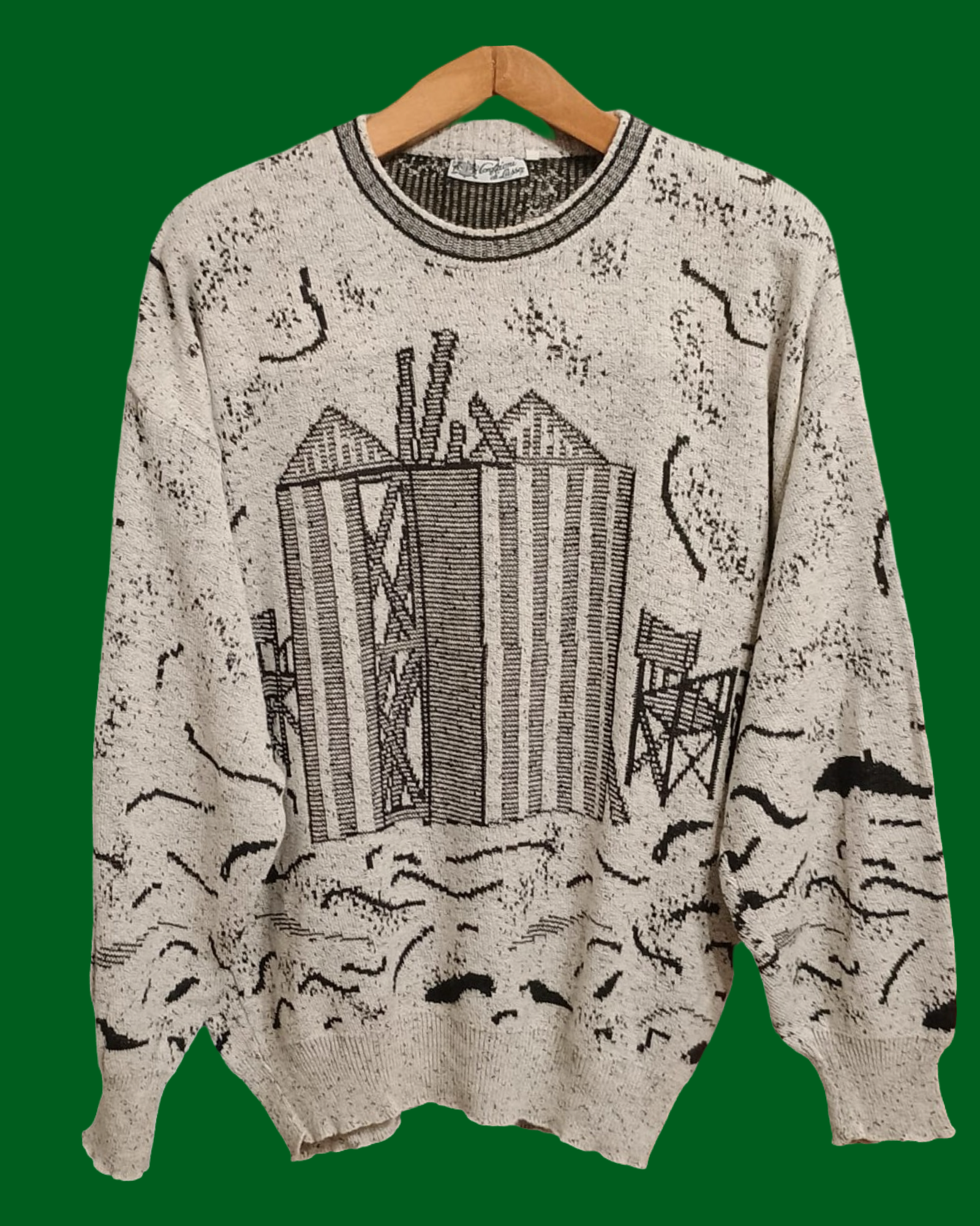 Vintage Multicolor Fantasy 90's Sweater Unisex Size L