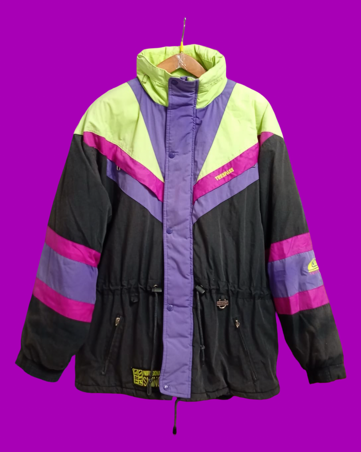 Vintage Multicolor Fantasy 90's Rare Snow Jacket Unisex Size L