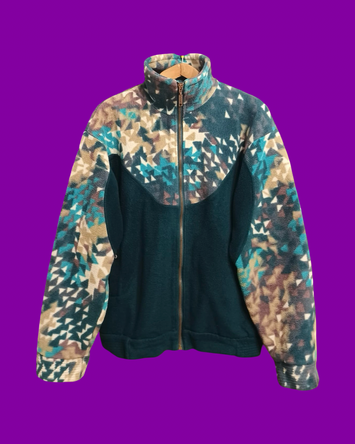 Vintage Multicolor Fantasy 90's Rare Fleece Unisex Size L