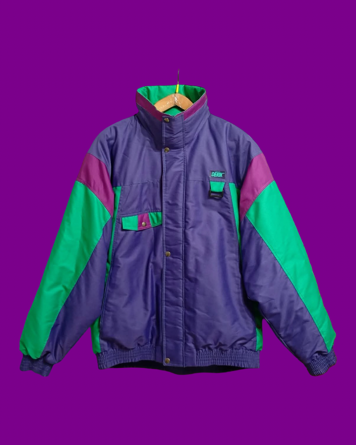 Vintage Multicolor Fantasy 90's Rare Snow Jacket Unisex Size L